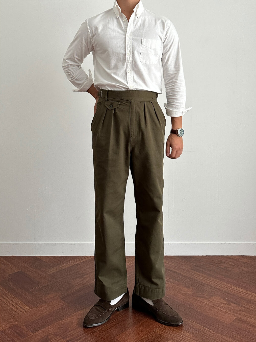 Slim Fit Cotton Gurkha Pants