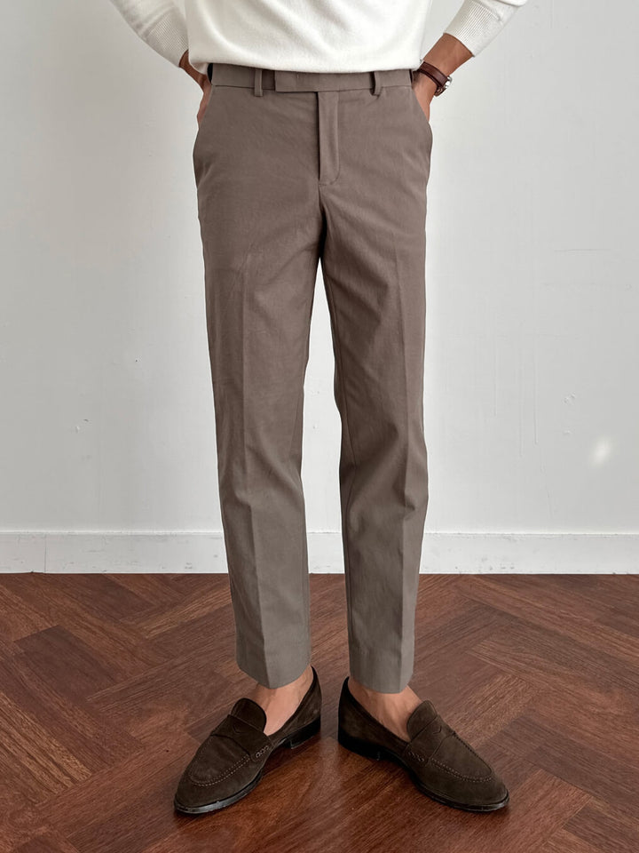 Slim Fit Cotton Chino Pants (Pull-on)