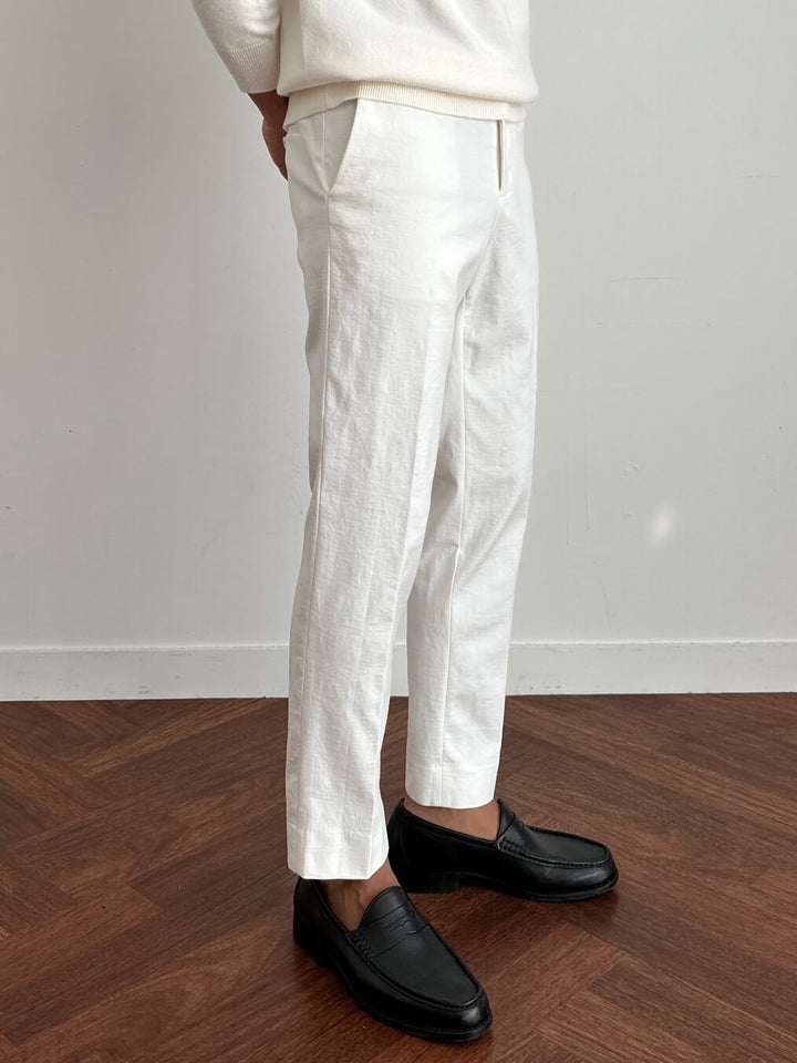 Slim Fit Cotton Chino Pants (Pull-on)